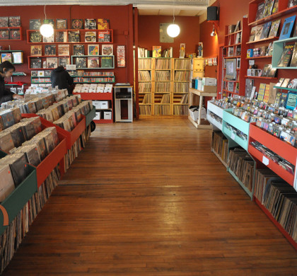 This is the store front.  Lots of classic and hard-to-find vinyl, posters, etc.